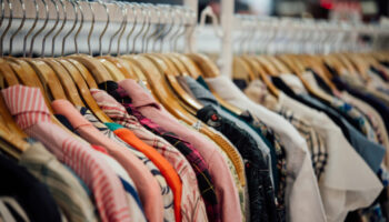 Shop for clothing,Clothes shop on hanger at the modern shop boutique
